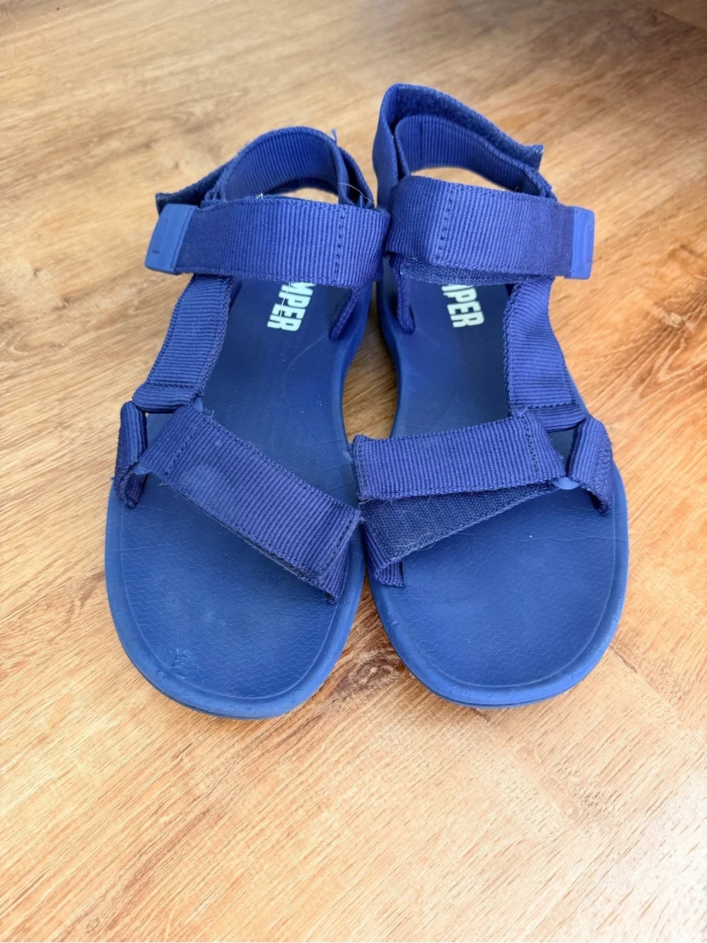 Camper Match Blue Textile Sandals unisex blue size 9.5 granola outdoorsy